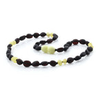 SEMI POLISHED BALTIC AMBER TEETHING NECKLACE. LIMITED EDITION. BE165
