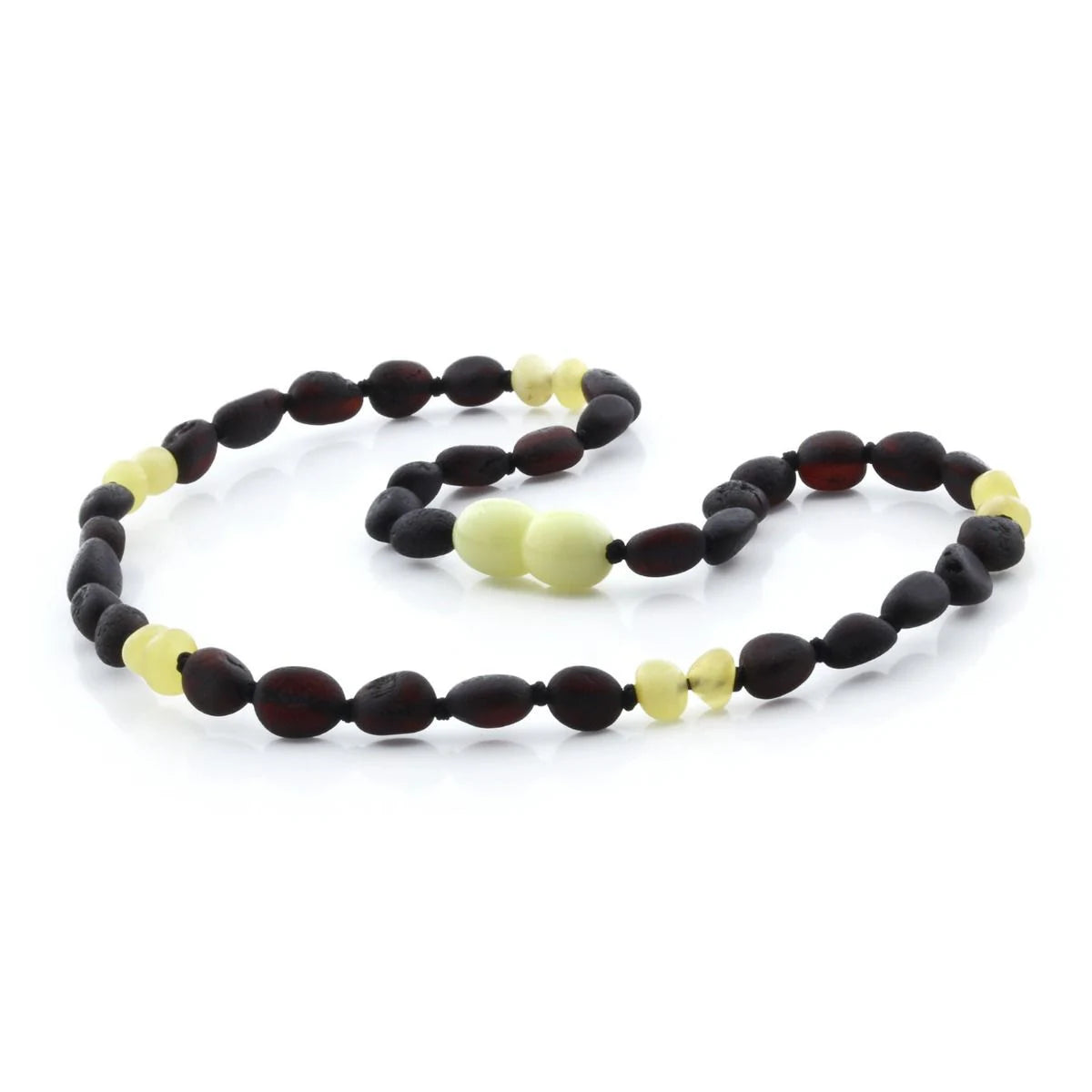 SEMI POLISHED BALTIC AMBER TEETHING NECKLACE. LIMITED EDITION. BE165