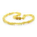 Baltic Amber Teething Necklace. Roundel Milky Orange 5mm - RO50