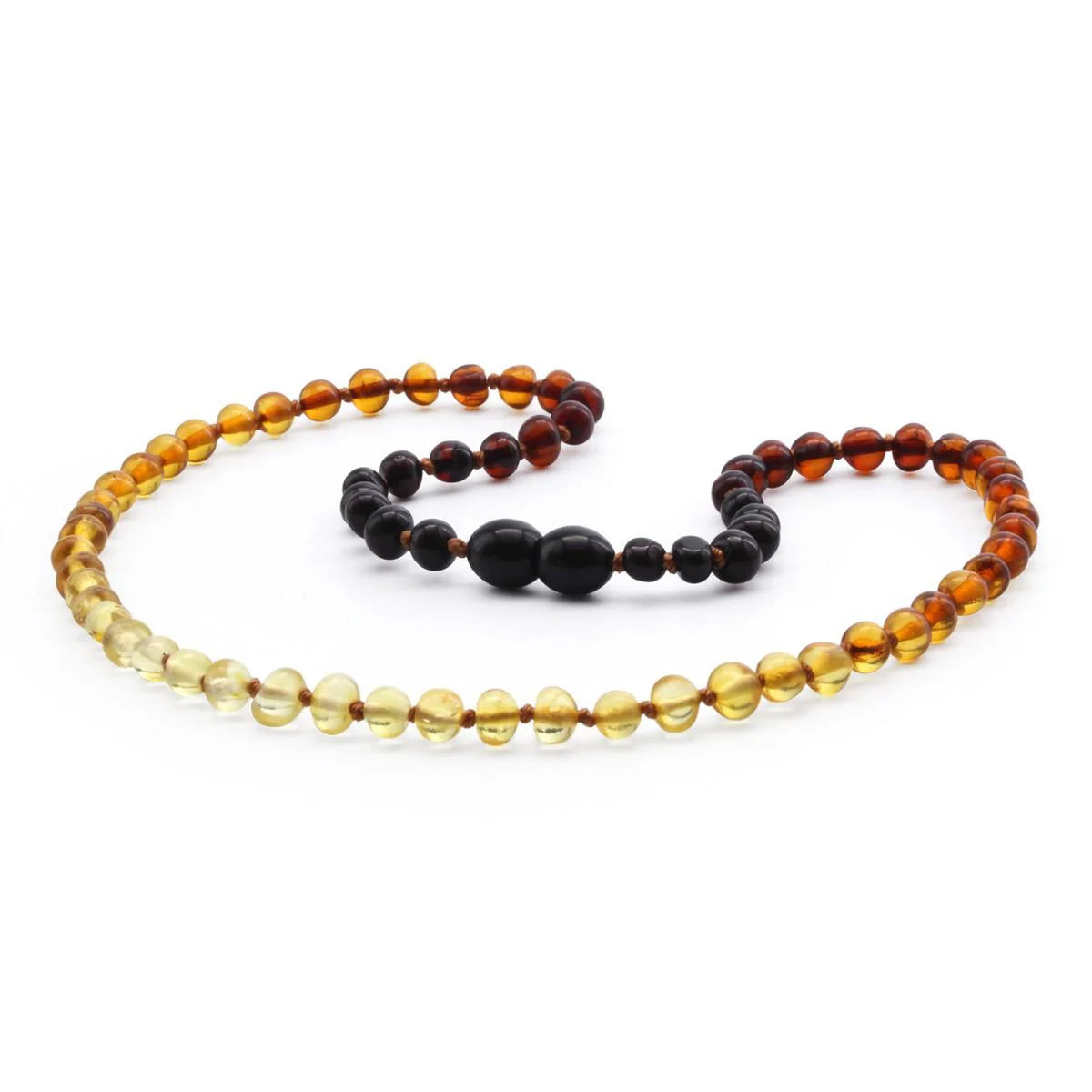ADULT BALTIC AMBER NECKLACE. BAROQUE RAINBOW II 5X4 MM