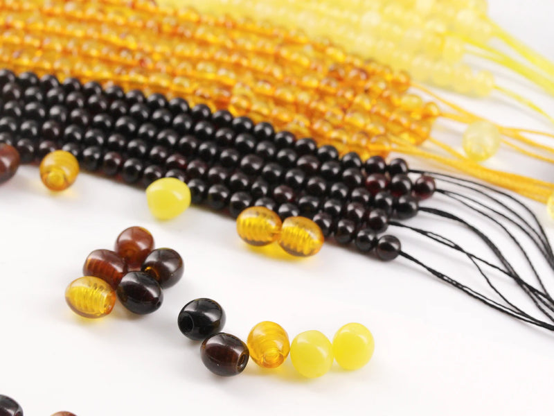 amber buddy necklace stringing