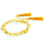 NATURAL BALTIC AMBER TASSEL BRACELET for Adult. TSL12