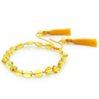 NATURAL BALTIC AMBER TASSEL BRACELET for Adult. TSL12