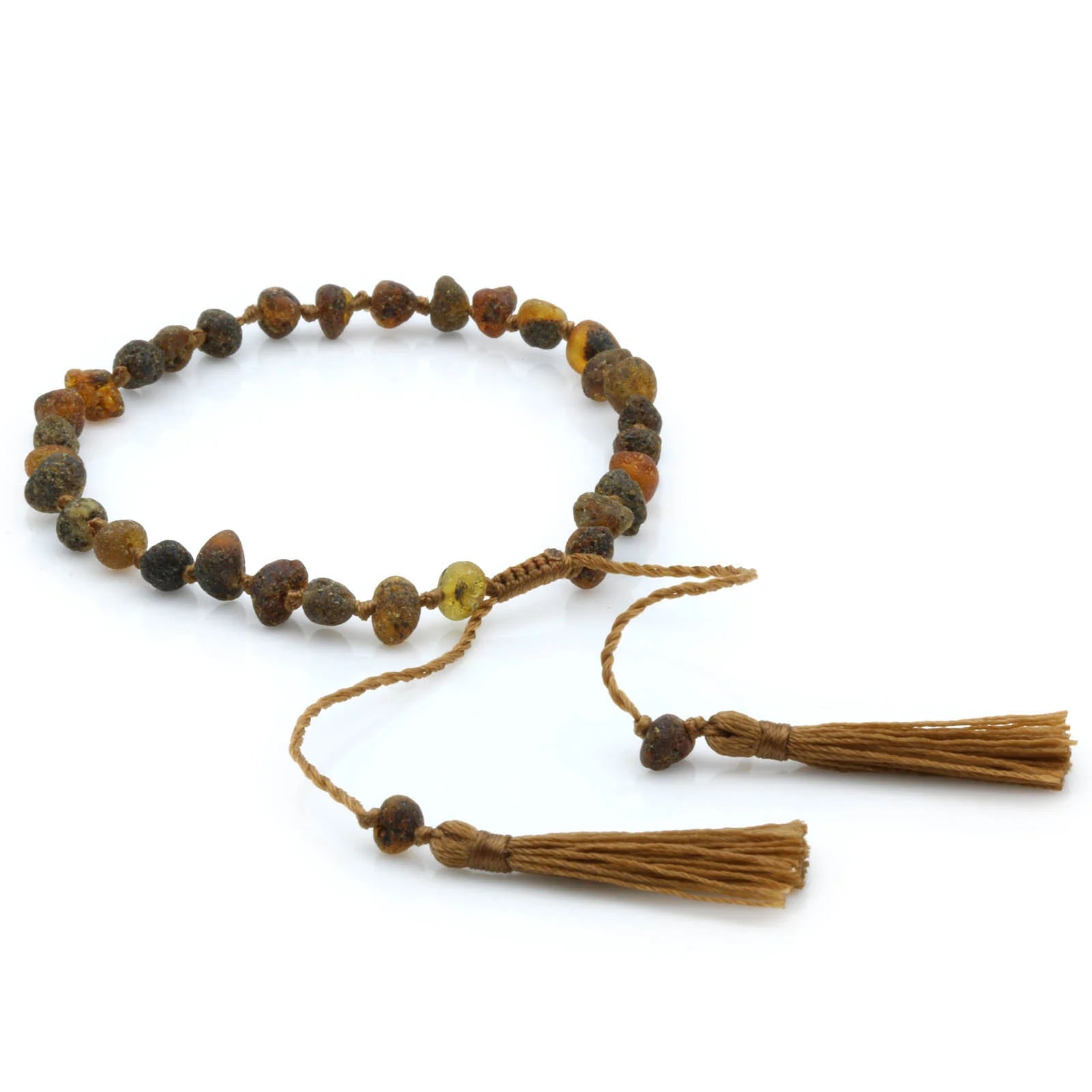 NATURAL BALTIC AMBER TASSEL BRACELET for Adult. TSL17