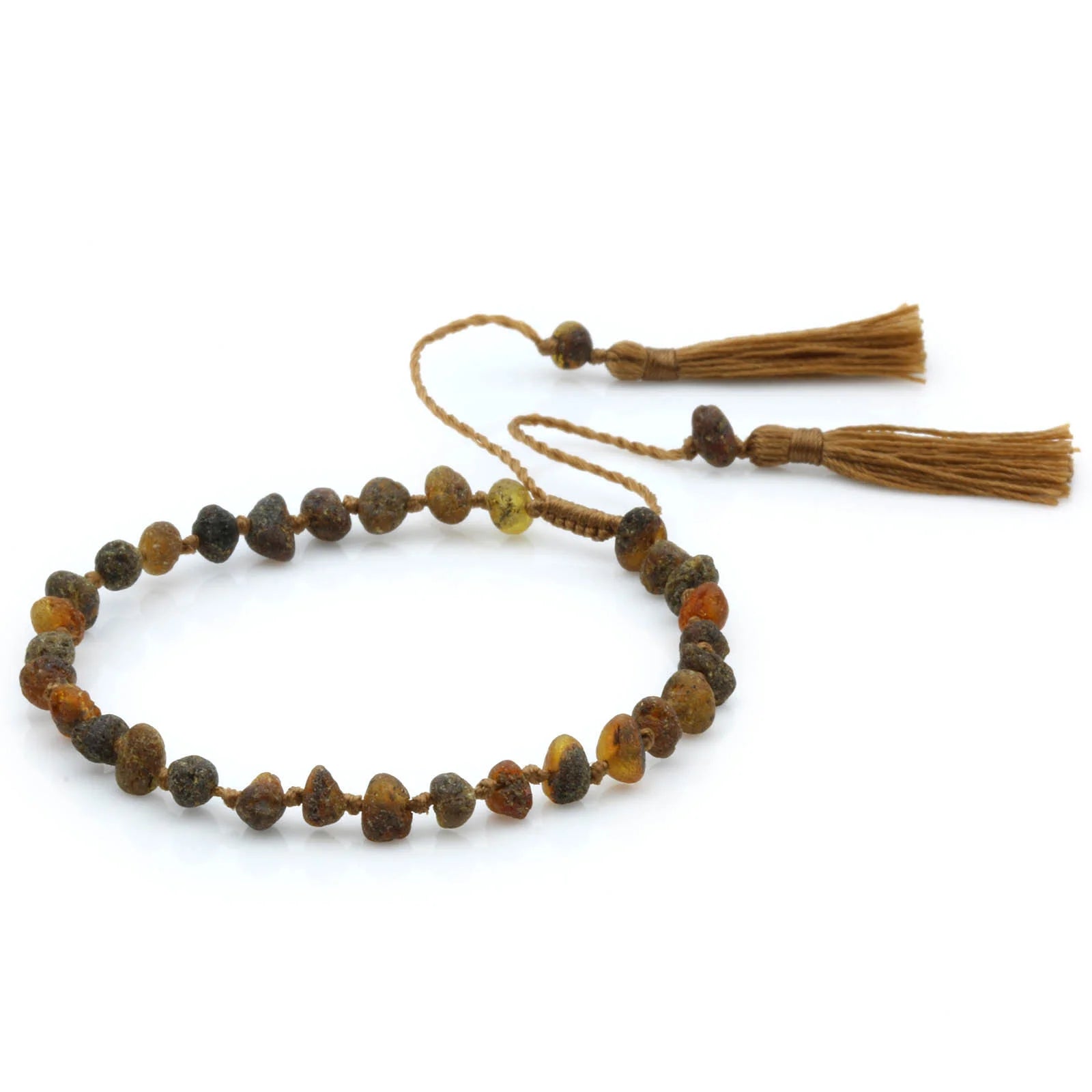 NATURAL BALTIC AMBER TASSEL BRACELET for Adult. TSL17