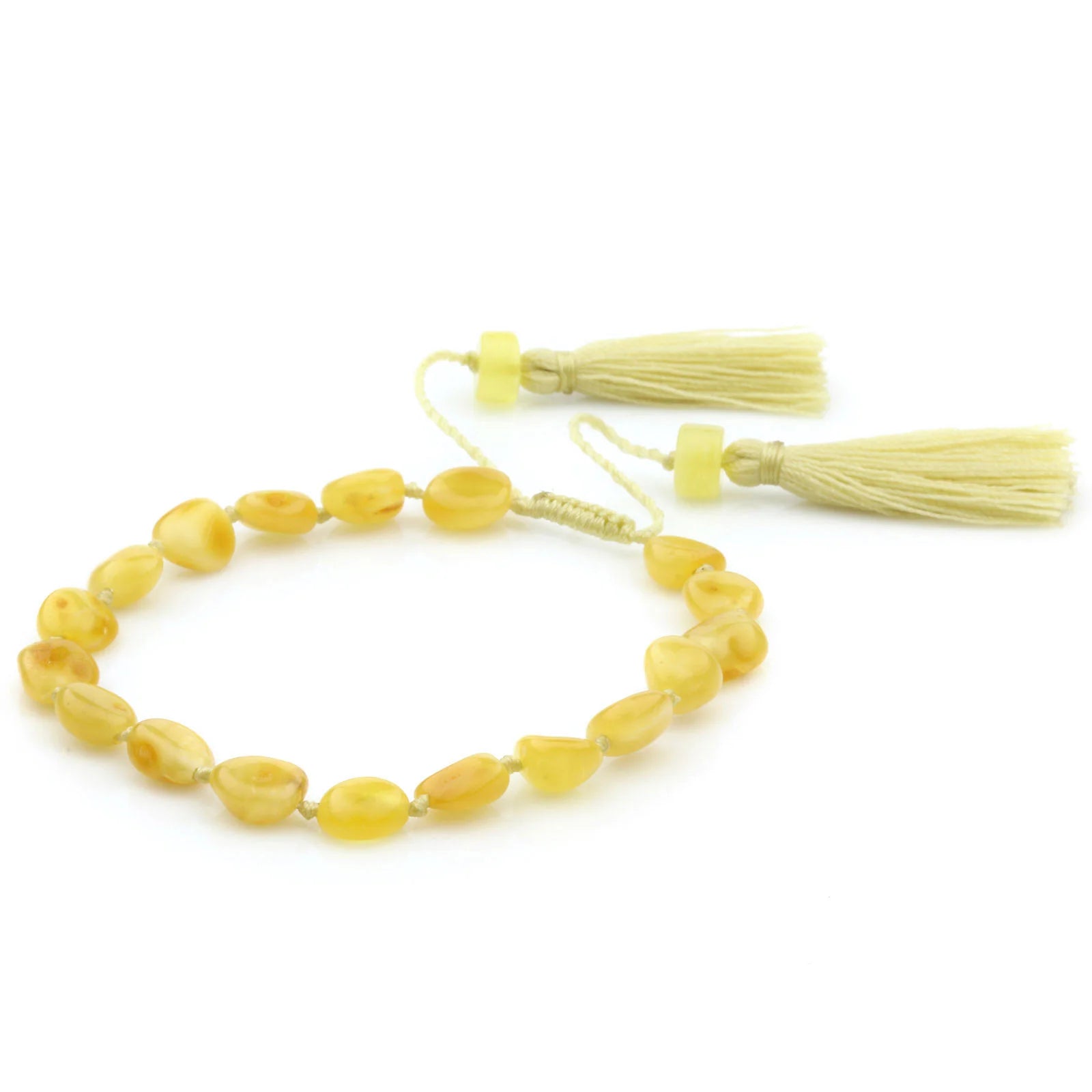 NATURAL BALTIC AMBER TASSEL BRACELET for Adult. TSL19
