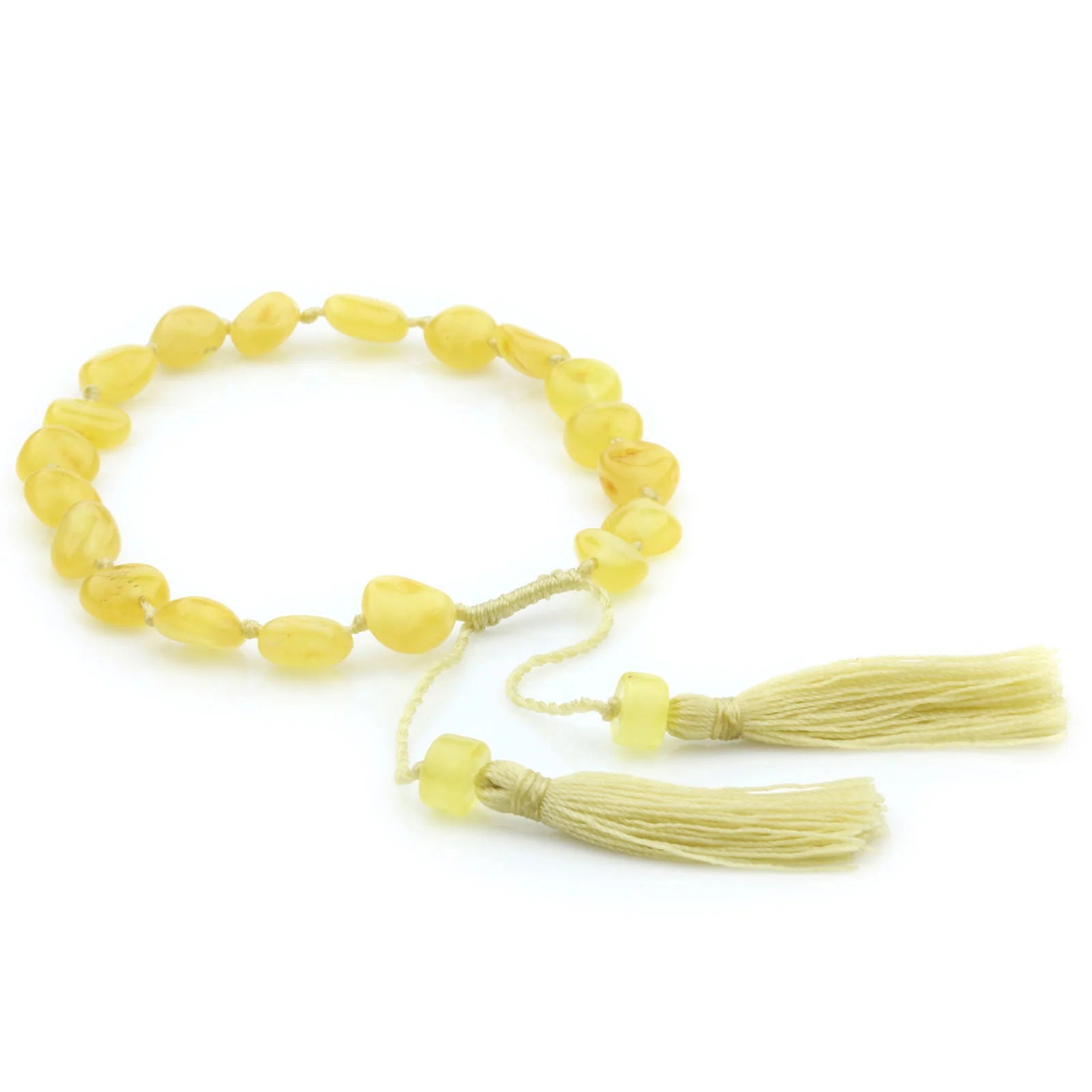 NATURAL BALTIC AMBER TASSEL BRACELET for Adult. TSL21