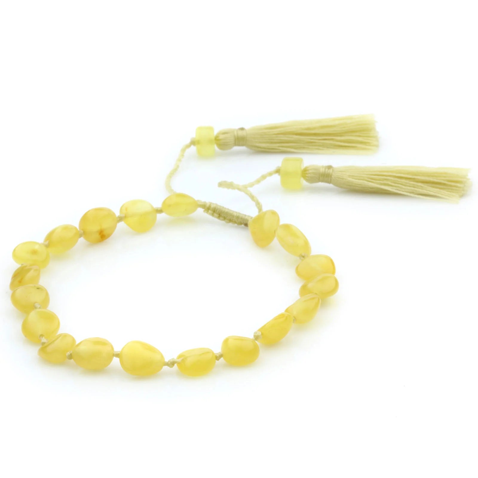 NATURAL BALTIC AMBER TASSEL BRACELET for Adult. TSL21