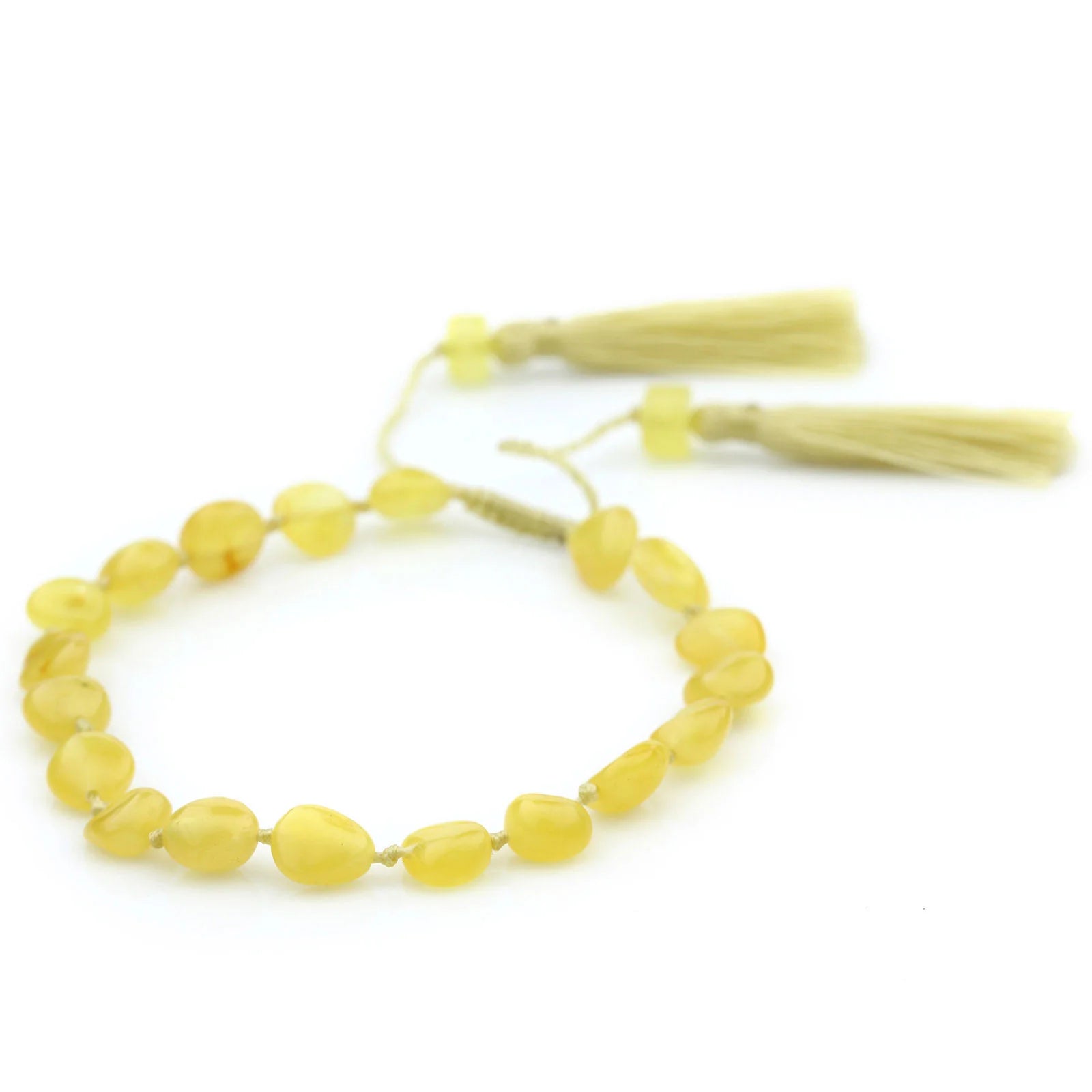 NATURAL BALTIC AMBER TASSEL BRACELET for Adult. TSL21