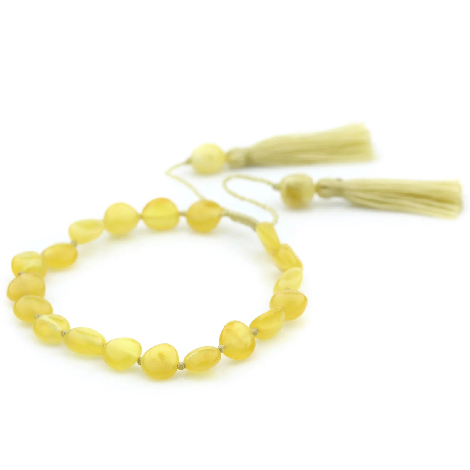 NATURAL BALTIC AMBER TASSEL BRACELET for Adult. TSL22