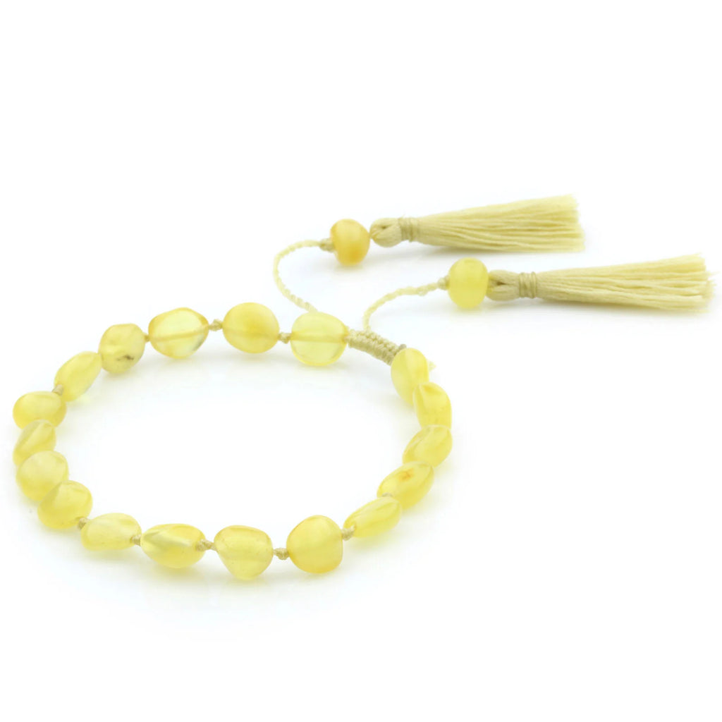 NATURAL BALTIC AMBER TASSEL BRACELET for Adult. TSL23