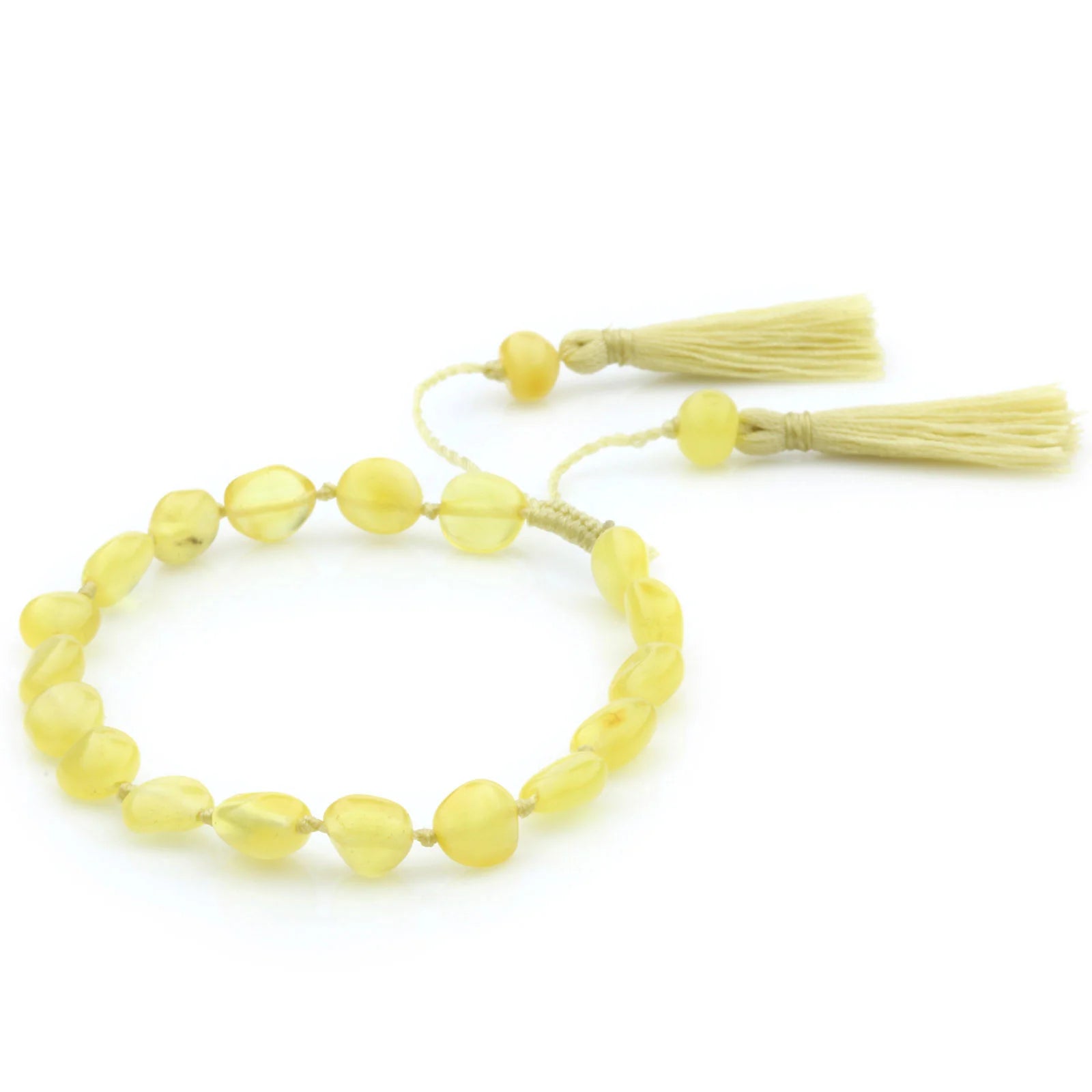NATURAL BALTIC AMBER TASSEL BRACELET for Adult. TSL23