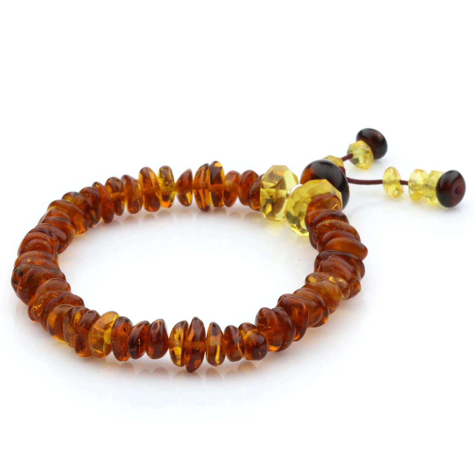 NATURAL BALTIC AMBER TASSEL BRACELET for Adult. TSL32