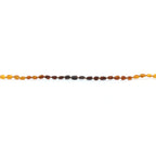 Baltic Amber Teething Bracelet. Olive Rainbow Rough 5mm - OL25