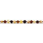 Baltic Amber Teething Necklace. Baroque Multicolour 5mm - BA35