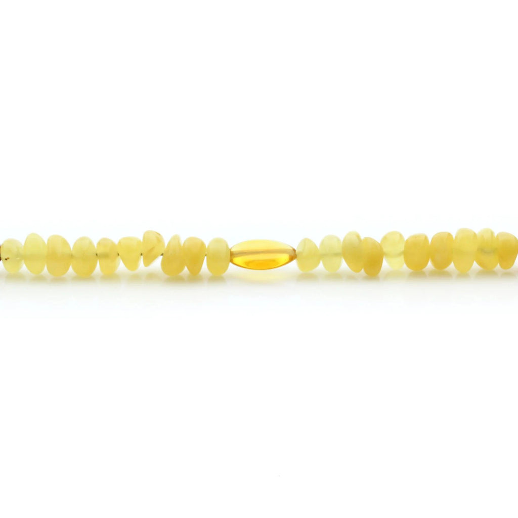 Adult Baltic Amber Bracelet & 925 Sterling Silver Clasp 18cm. EE02