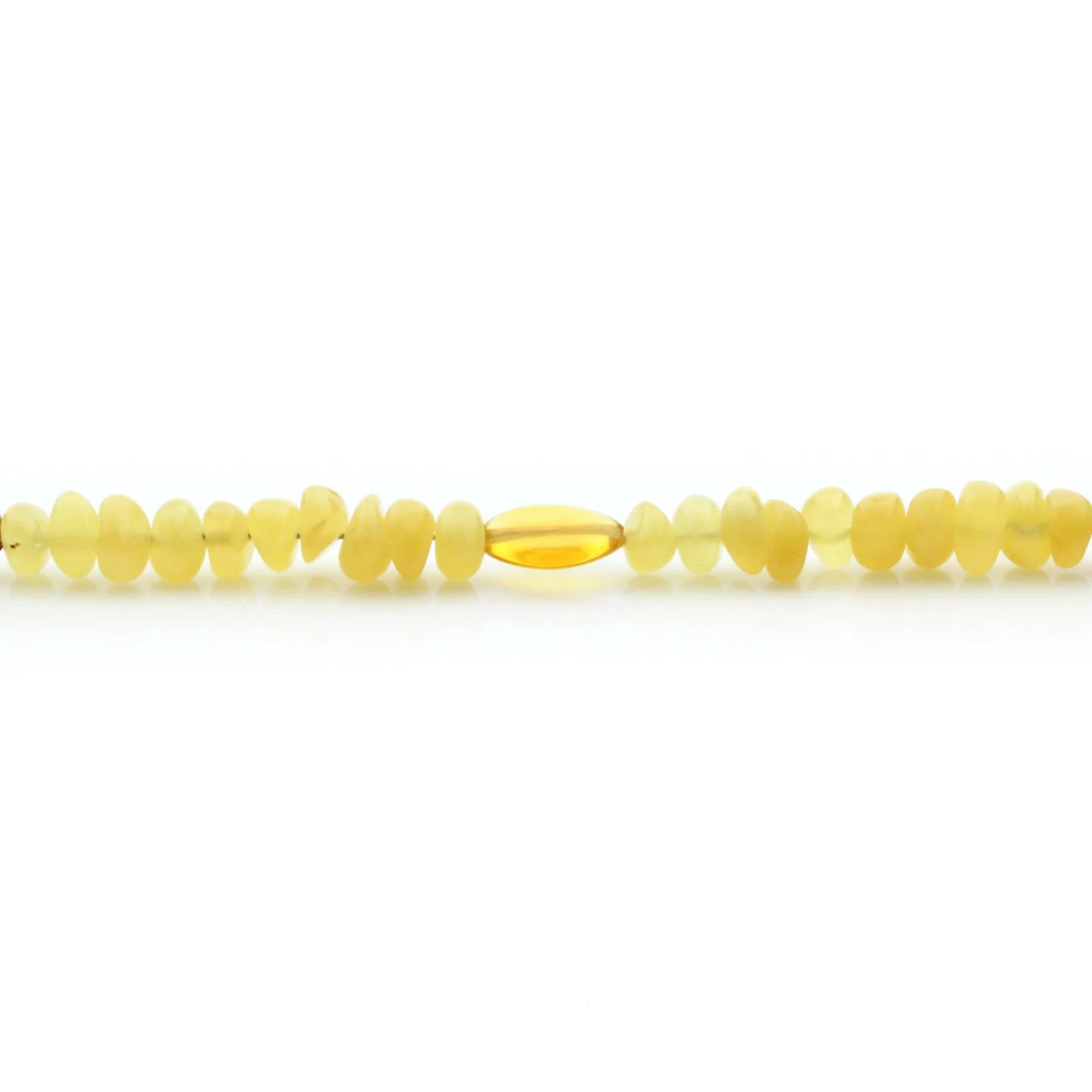 Adult Baltic Amber Bracelet & 925 Sterling Silver Clasp 18cm. EE02