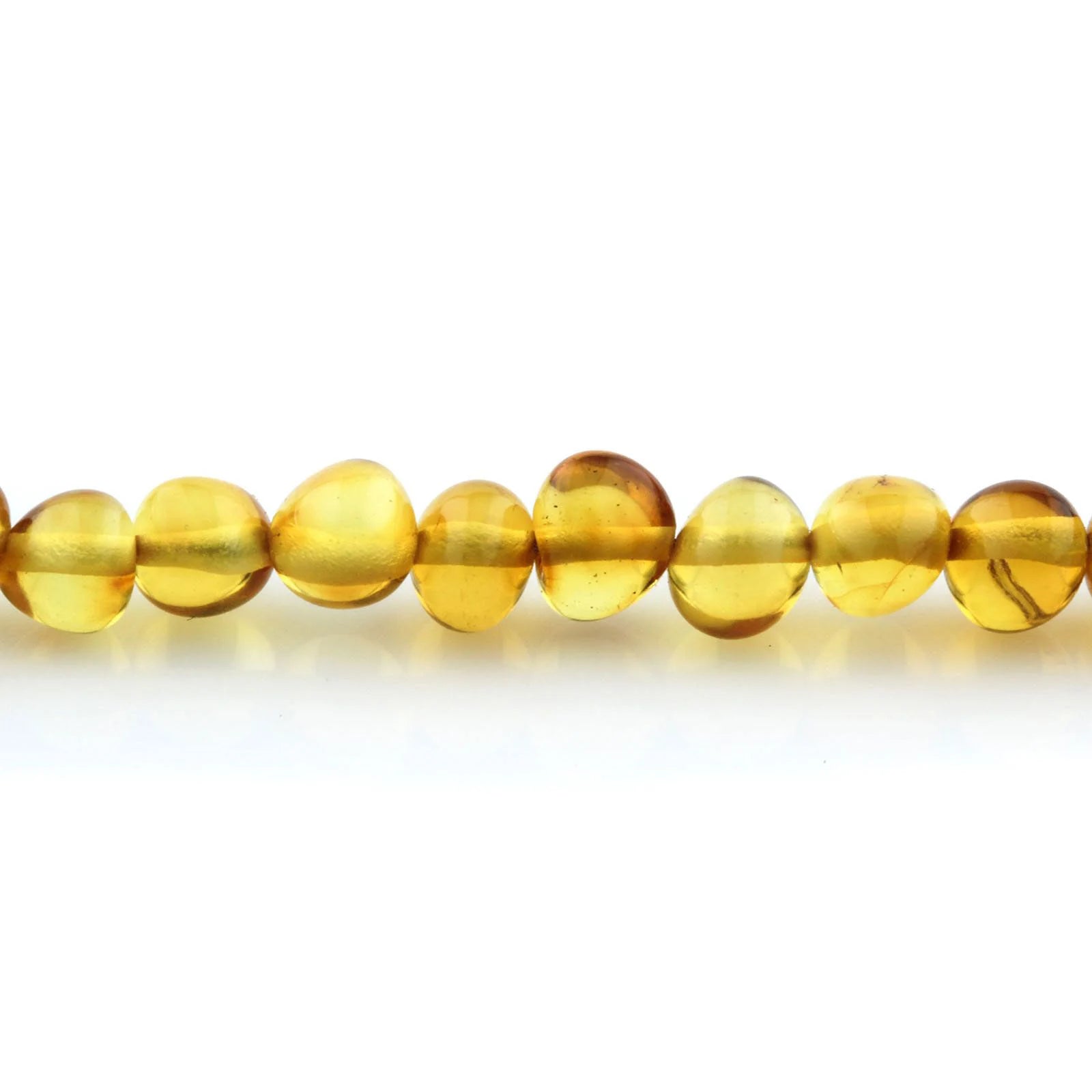 Adult Baltic Amber & 925 Sterling Silver Clasp Bracelet 18cm. SB102