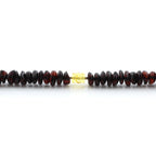 Adult Baltic Amber & 925 Sterling Silver Clasp Bracelet 18cm. SB91