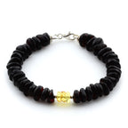 Adult Baltic Amber & 925 Sterling Silver Clasp Bracelet 18cm. SB91