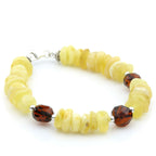 Adult Baltic Amber 925 Sterling Silver Bracelet. OCT23