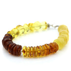 Adult Baltic Amber 925 Sterling Silver Bracelet. OCT27