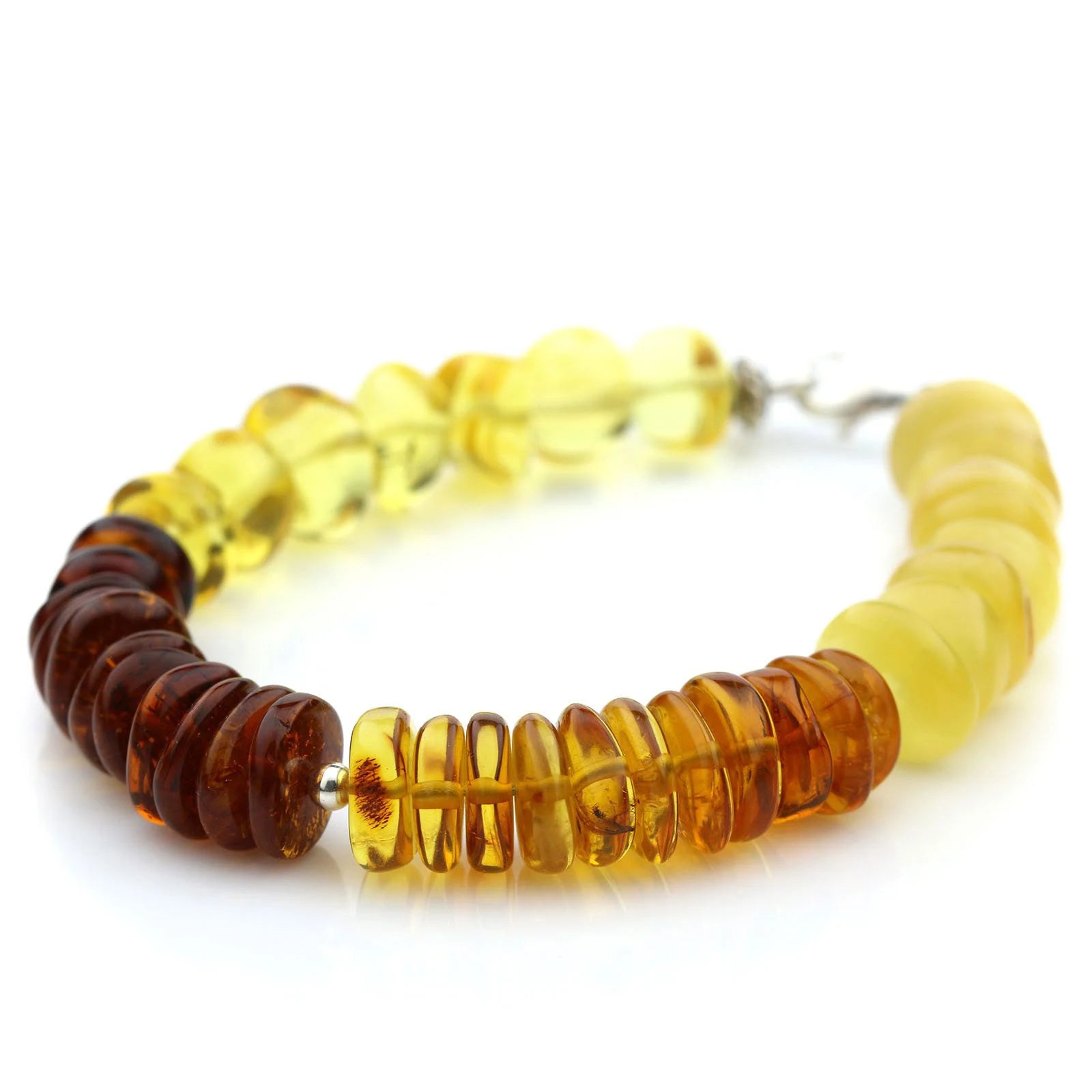 Adult Baltic Amber 925 Sterling Silver Bracelet. OCT27