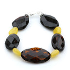 Adult Baltic Amber 925 Sterling Silver Bracelet. OCT33