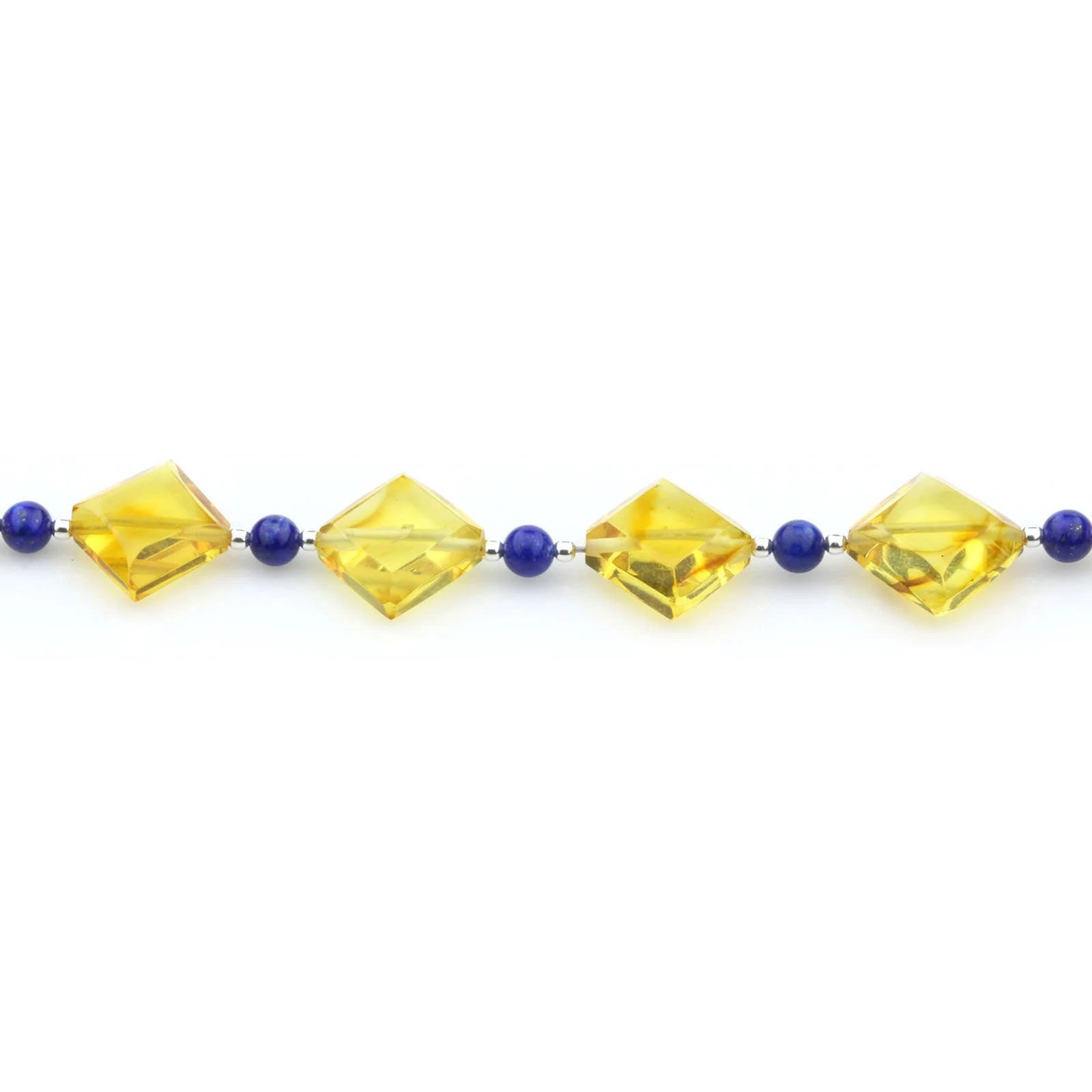 Adult Baltic Amber Lapis 925 Sterling Silver Bracelet. OCT51B