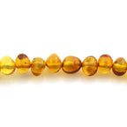 Adult Baltic Amber & 925 Sterling Silver Clasp Bracelet 18cm. SB03
