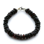 Adult Baltic Amber & 925 Sterling Silver Clasp Bracelet 18cm. SB10