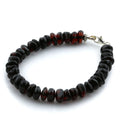 Adult Baltic Amber & 925 Sterling Silver Clasp Bracelet 18cm. SB10