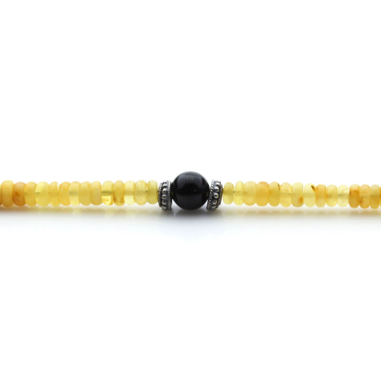 Adult Baltic Amber & 925 Sterling Silver Clasp Bracelet 7mm 19cm. SB112