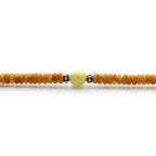 Adult Baltic Amber & 925 Sterling Silver Clasp Bracelet 5mm 18cm. SB124