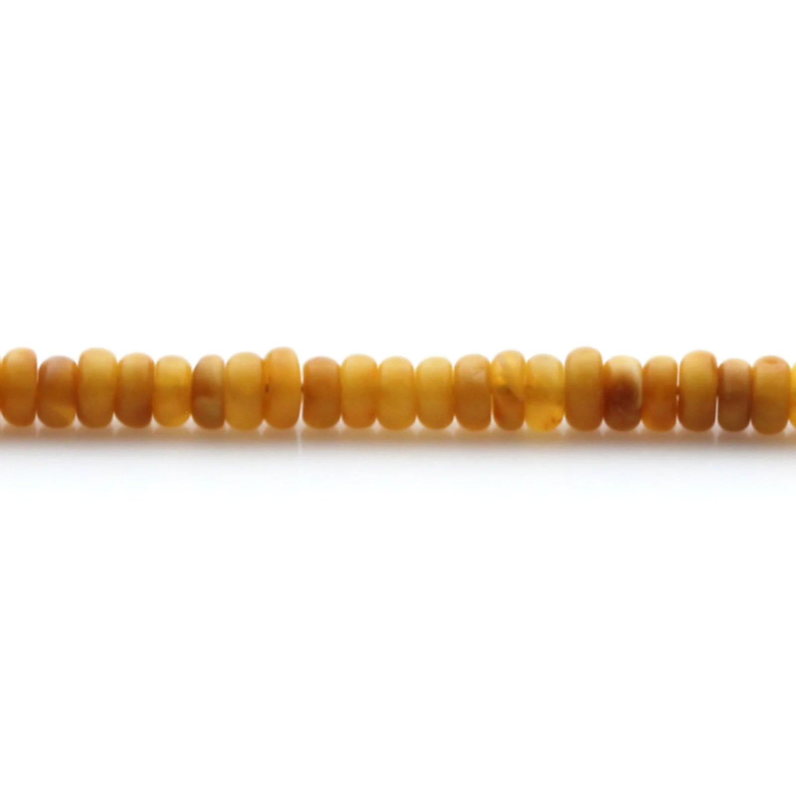 Adult Baltic Amber & 925 Sterling Silver Clasp Bracelet 4mm 19cm. SB137