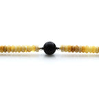 Adult Baltic Amber & 925 Sterling Silver Clasp Bracelet 5mm 18cm. SB138