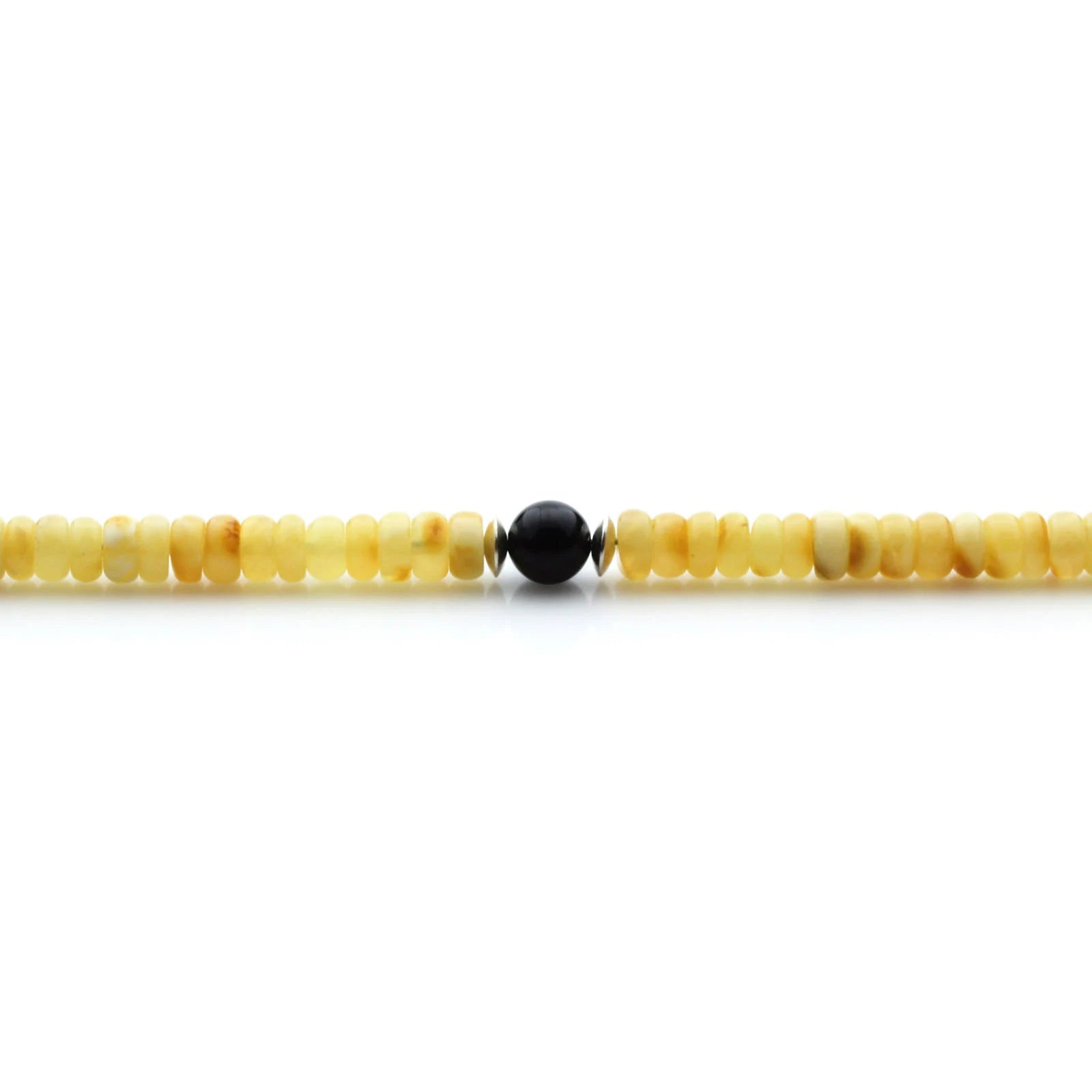 Adult Baltic Amber & 925 Sterling Silver Clasp Bracelet 7mm 18cm. SB115