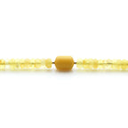 Adult Baltic Amber & 925 Sterling Silver Clasp Bracelet 6mm 18cm. SB125