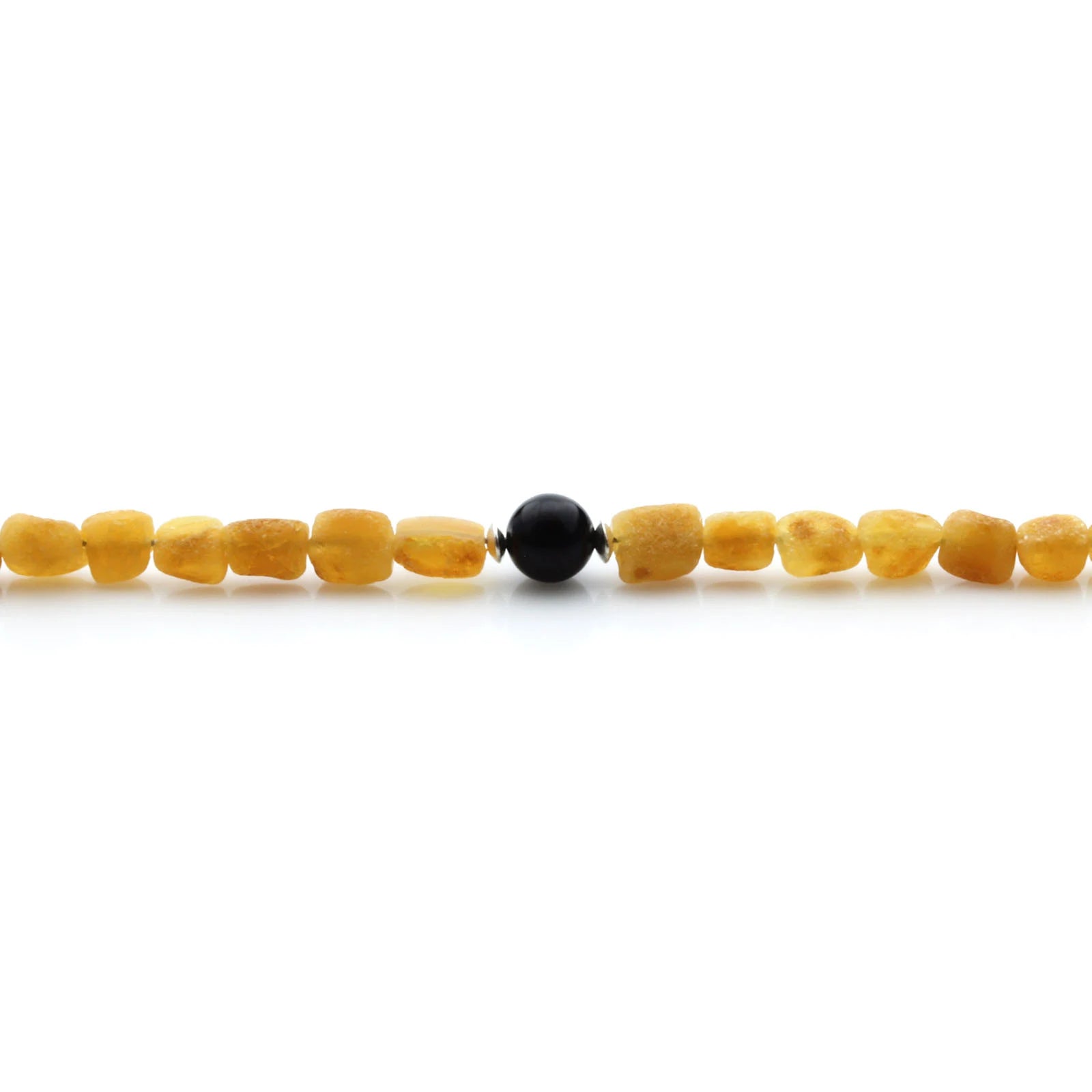 Adult Baltic Amber & 925 Sterling Silver Clasp Bracelet 6mm 20cm. SB127