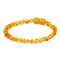 Honey Baltic amber baroque junior bracelet, 16cm