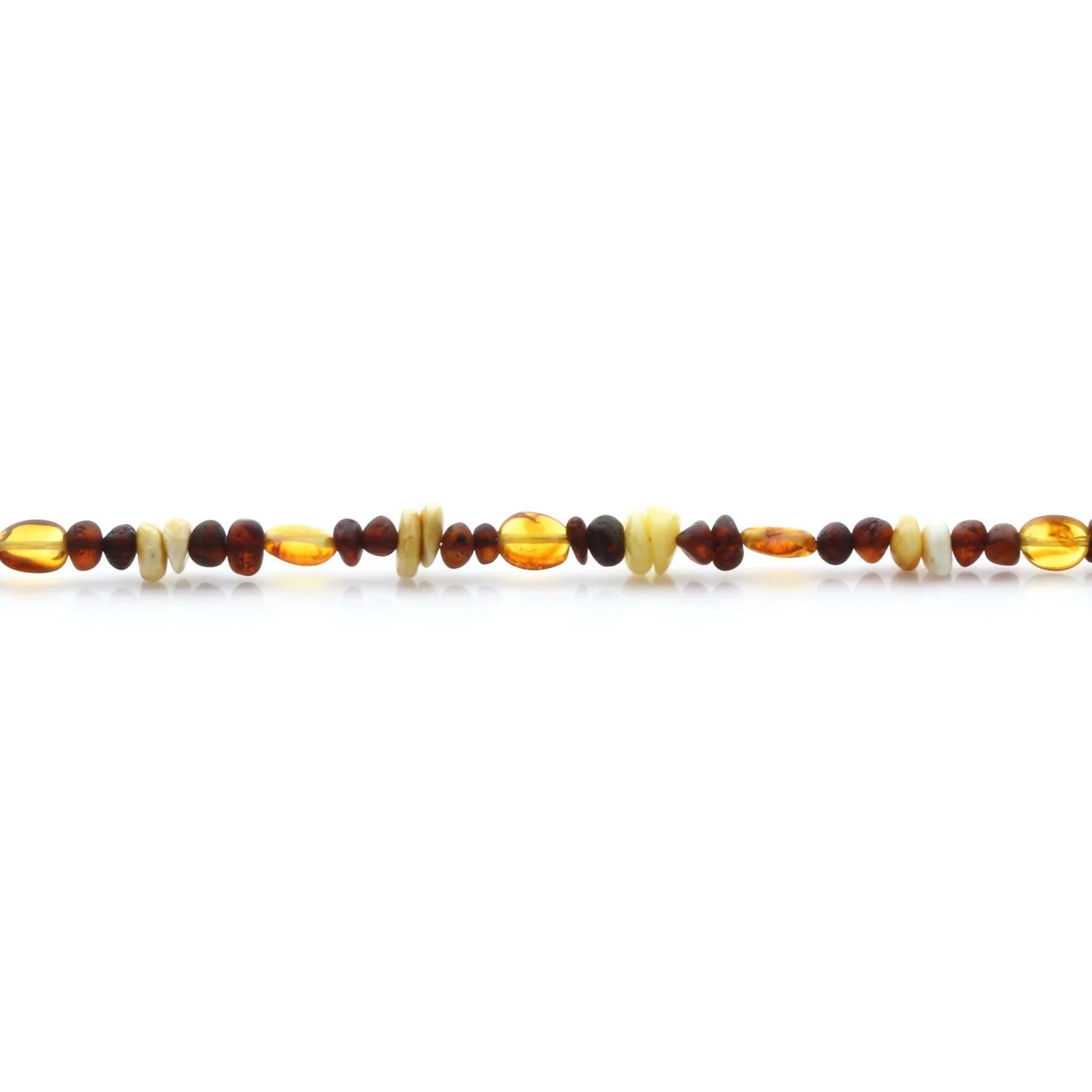 Adult Baltic Amber Necklace & 925 Sterling Silver Clasp 45cm. LE18