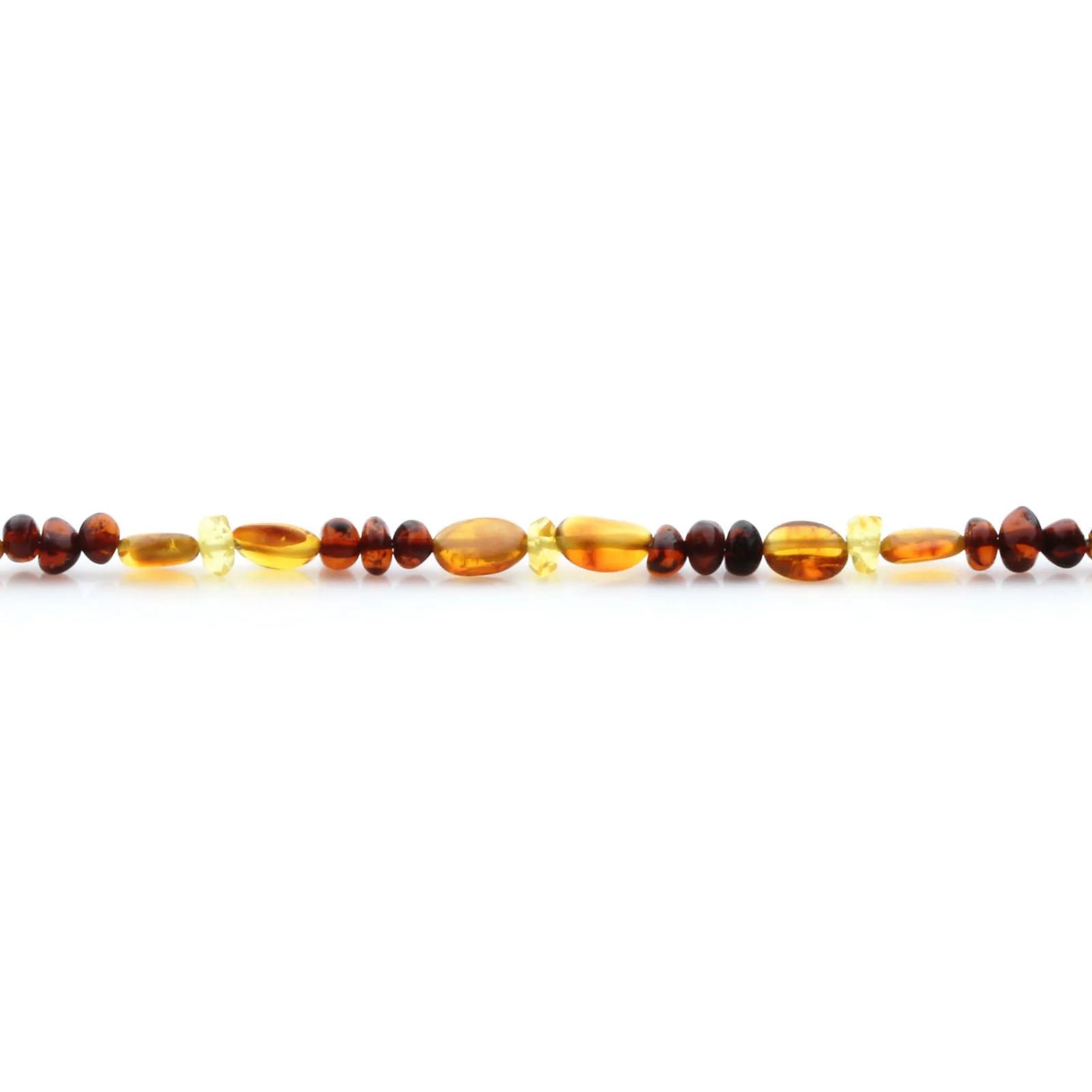 Adult Baltic Amber Necklace & 925 Sterling Silver Clasp 45cm. LE20