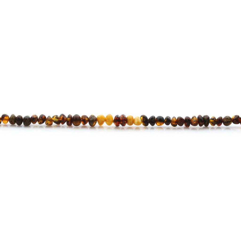 Adult Baltic Amber Necklace & 925 Sterling Silver Clasp 45cm. LE26