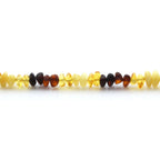 Adult Baltic Amber Bracelet & 925 Sterling Silver Clasp 18cm. LE08