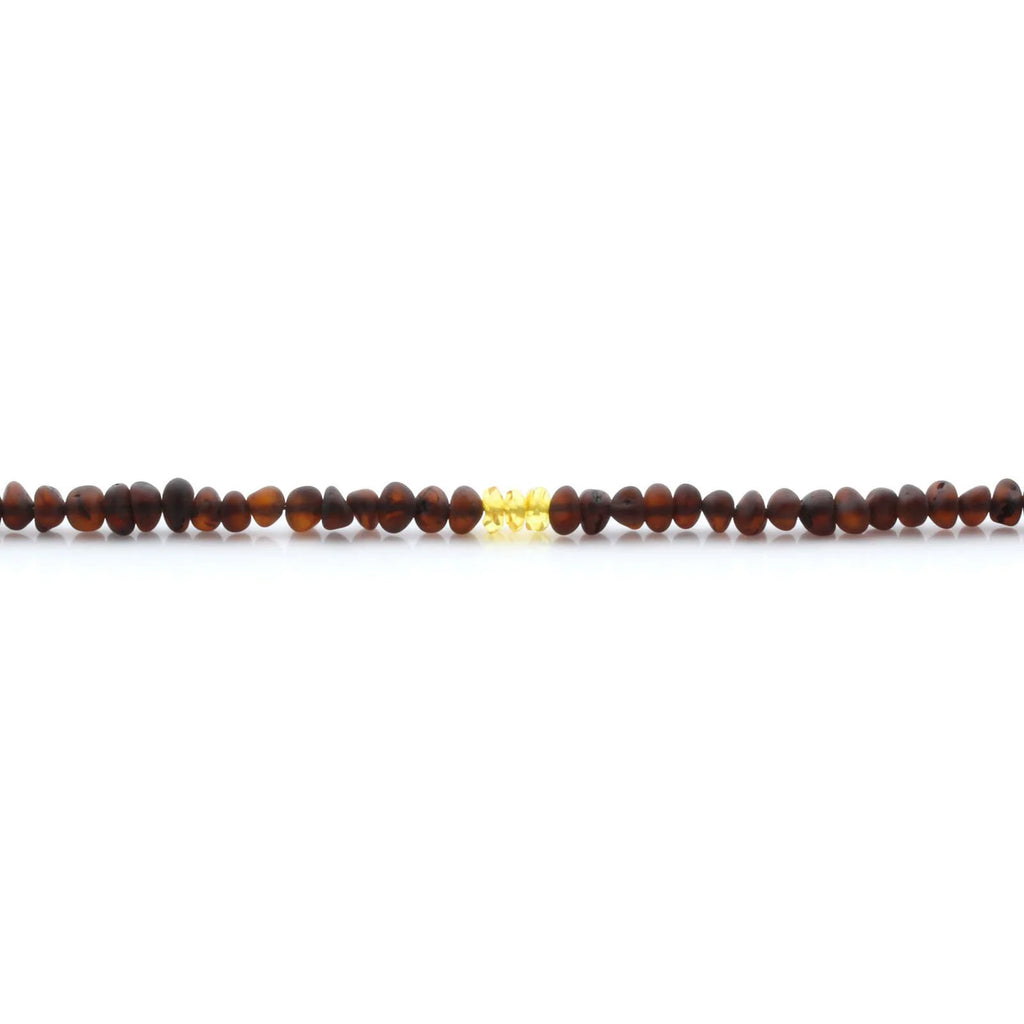Adult Baltic Amber Necklace & 925 Sterling Silver Clasp 45cm. LE30