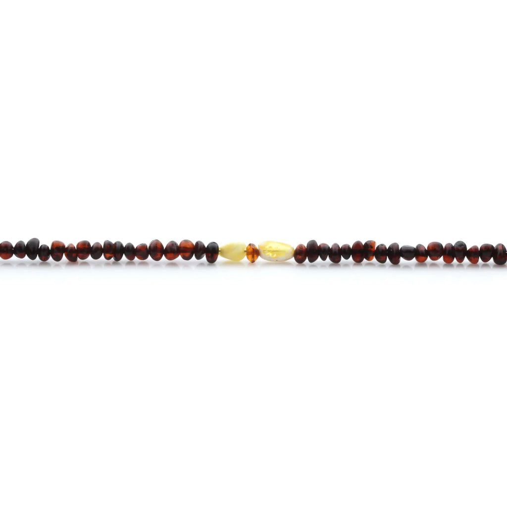 Adult Baltic Amber Necklace & 925 Sterling Silver Clasp 45cm. LE31