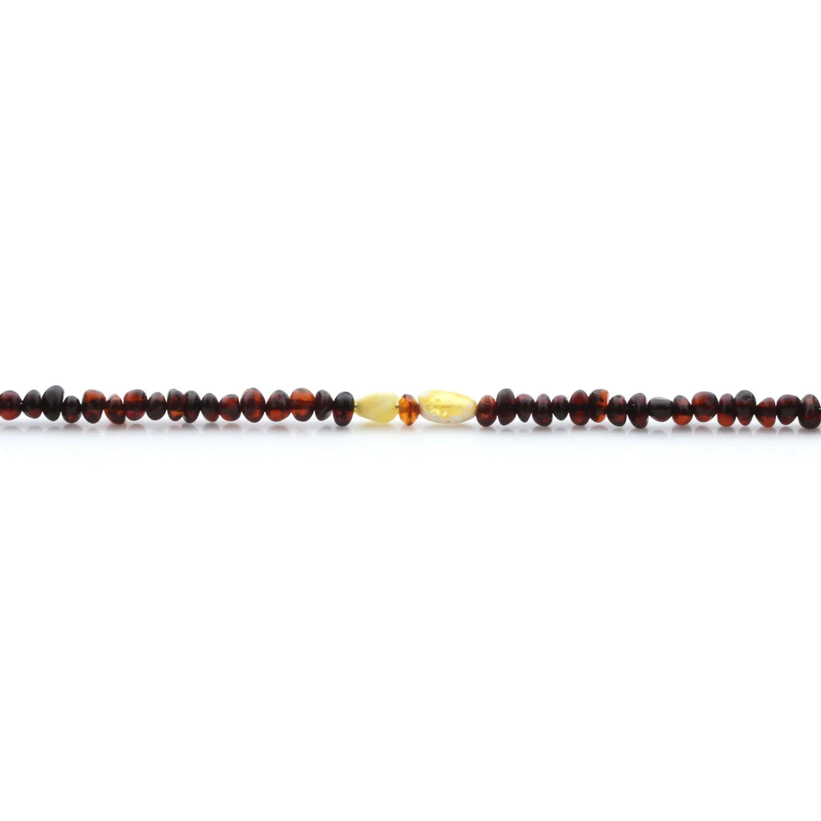 Adult Baltic Amber Necklace & 925 Sterling Silver Clasp 45cm. LE31