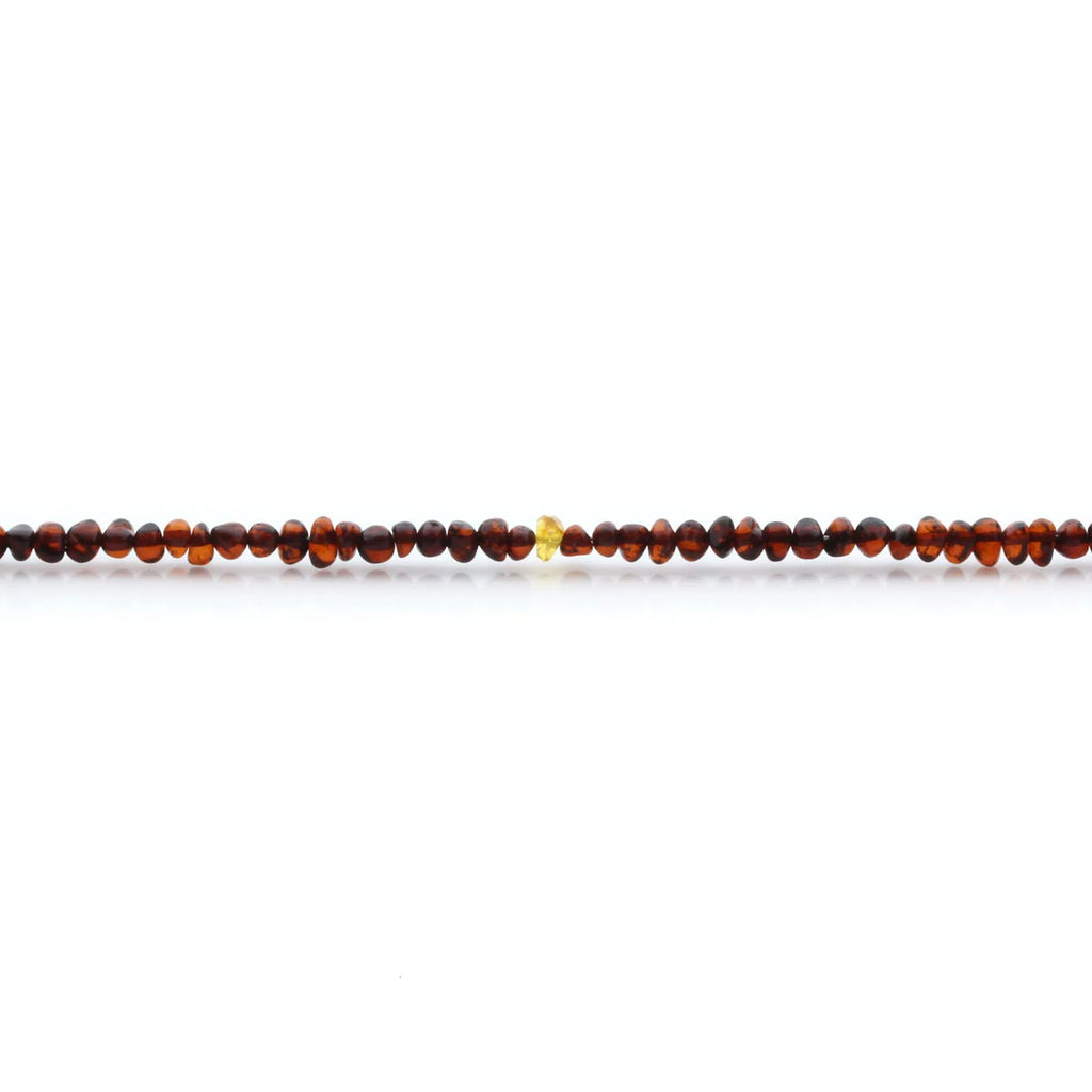 Adult Baltic Amber Necklace & 925 Sterling Silver Clasp 45cm. LE24
