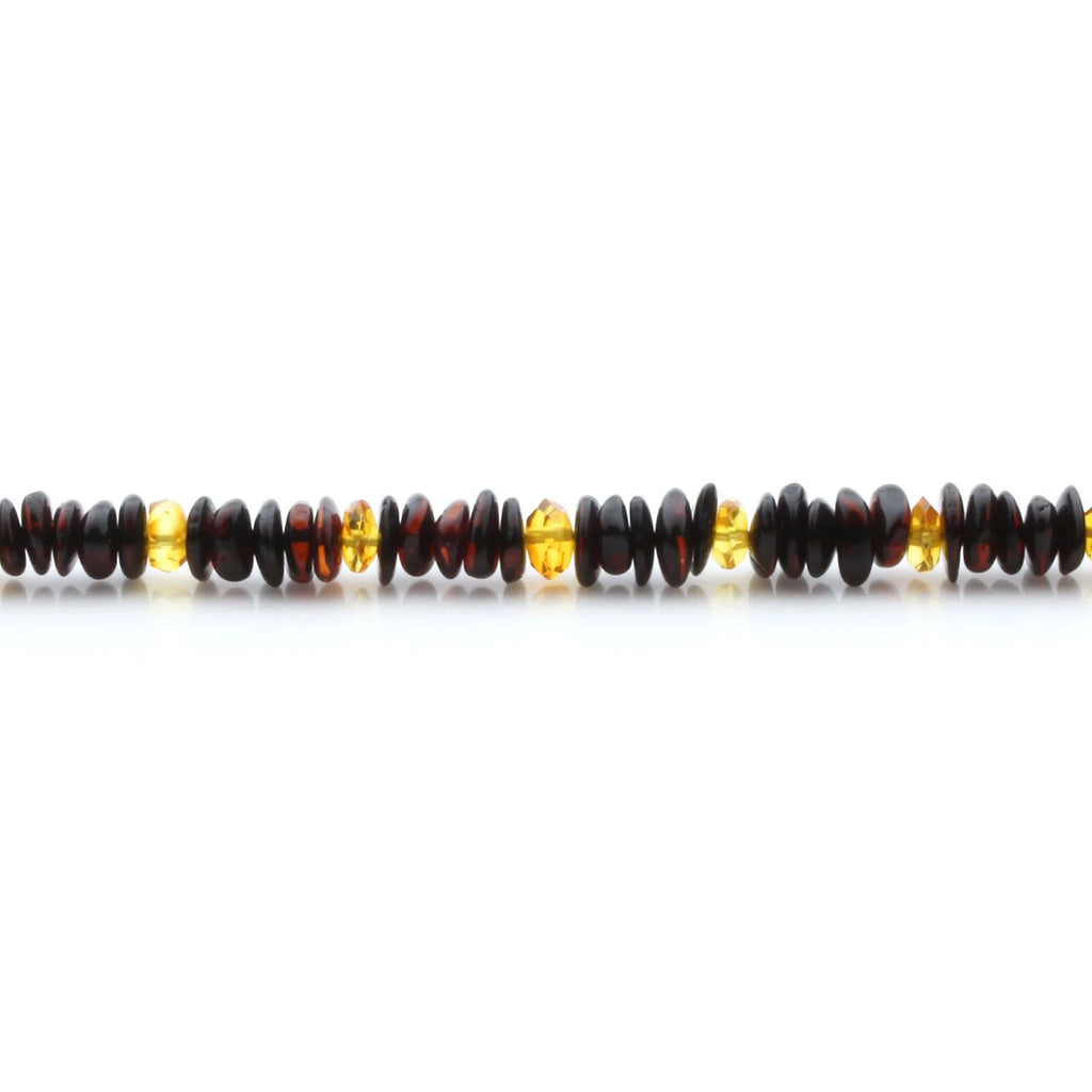 Adult Baltic Amber Necklace & 925 Sterling Silver Clasp 45cm. LE35