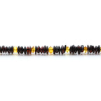 Adult Baltic Amber Necklace & 925 Sterling Silver Clasp 45cm. LE35